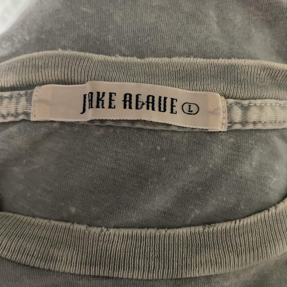 Jake Agave Mens Speedway BSA Tee Sz L Blue Vintage Wash Classic Cut Moto Grunge - Picture 3 of 16